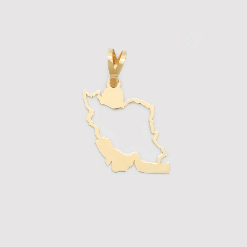 آویز گردنبند طلا 18 عیار زنانه مایا ماهک طرح MM2271 نقشه ی ایران