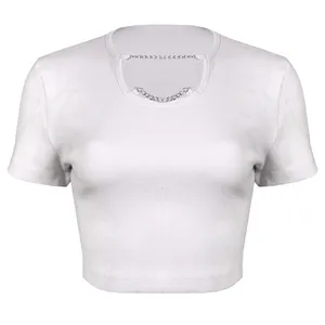 تی شرت آستین کوتاه زنانه ماییلدا مدل 4443-5430 رنگ سفید