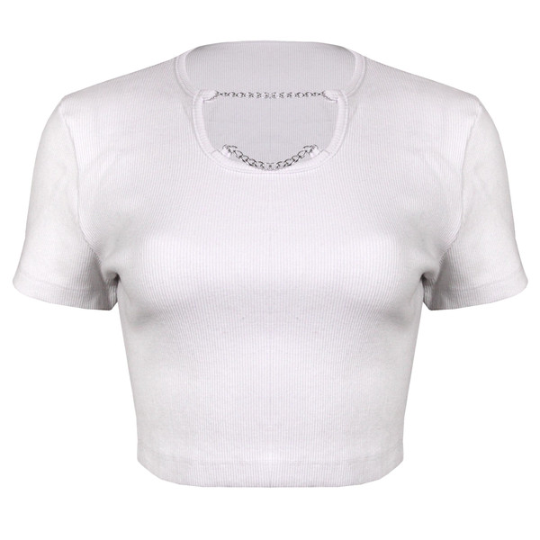 تی شرت آستین کوتاه زنانه ماییلدا مدل 4443-5430 رنگ سفید