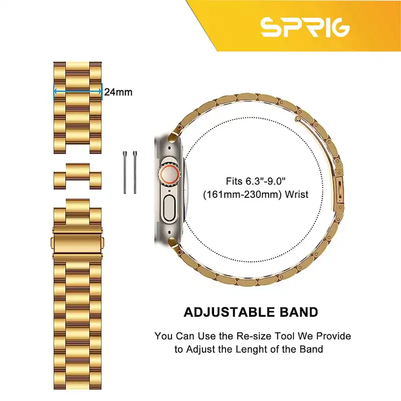 بند اسپریگ مدل 3Bid steal مناسب برای ساعت هوشمند گرین لاین Ultra 49 میلیمتری