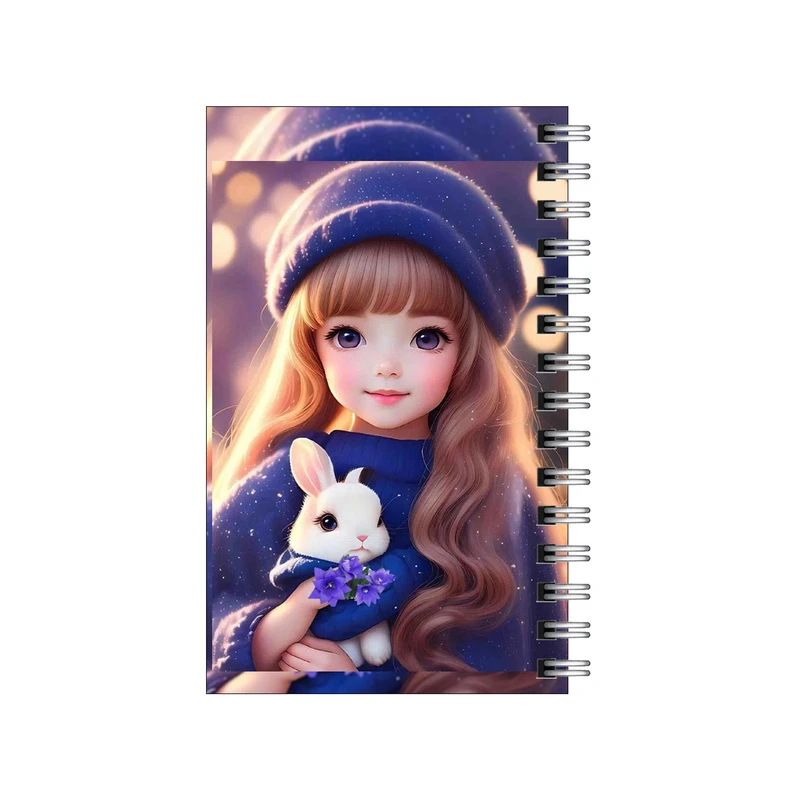 دفترچه یادداشت مدل to do list طرح دختر کیوت و خرگوش کد 4267467