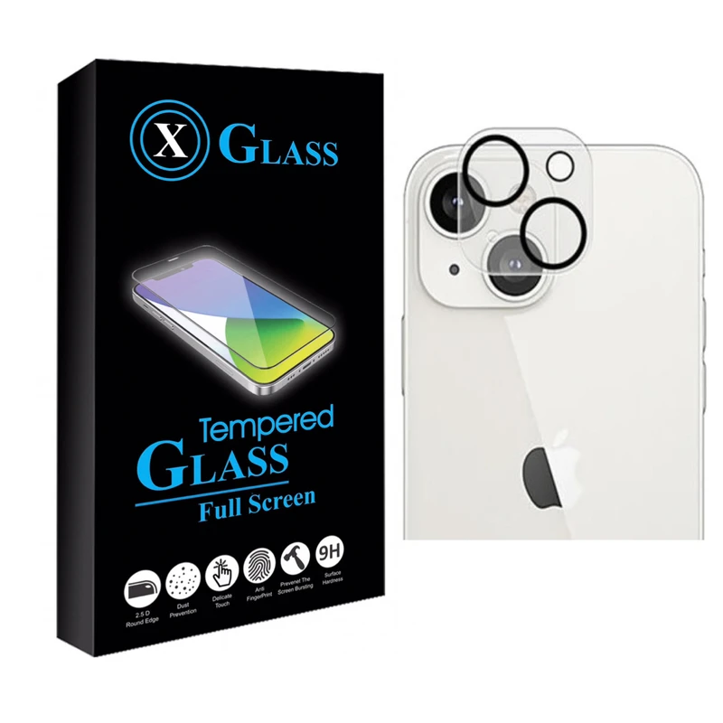 محافظ لنز دوربین ایکس گلس مدل 3D PLUS مناسب برای گوشی موبایل اپل IPHONE 13 MINI  