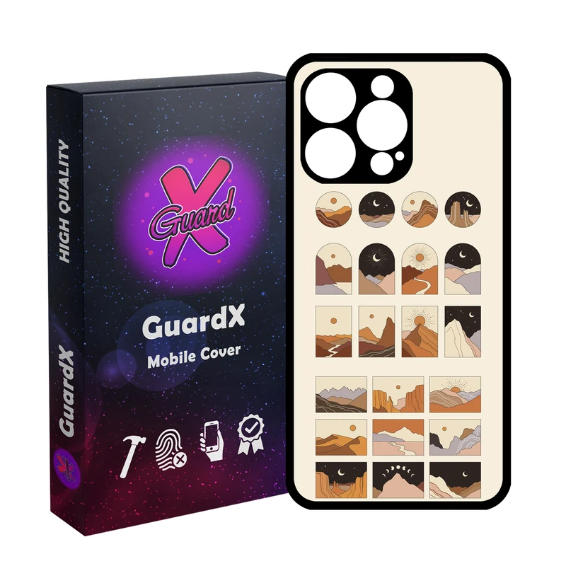 کاور گارد ایکس طرح طبیعت مدل Glass10833 مناسب برای گوشی موبایل اپل iPhone 15 Pro Max