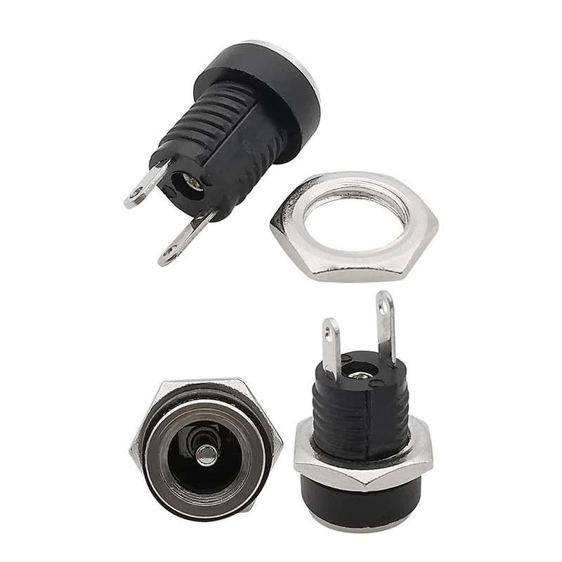 جک مادگی آداپتور مدل 5.5x2.1mm-DC بسته 2 عددی