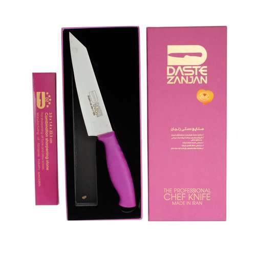 چاقو و چاقو تیزکن ثمین دست زنجان مدل SDZN722-114