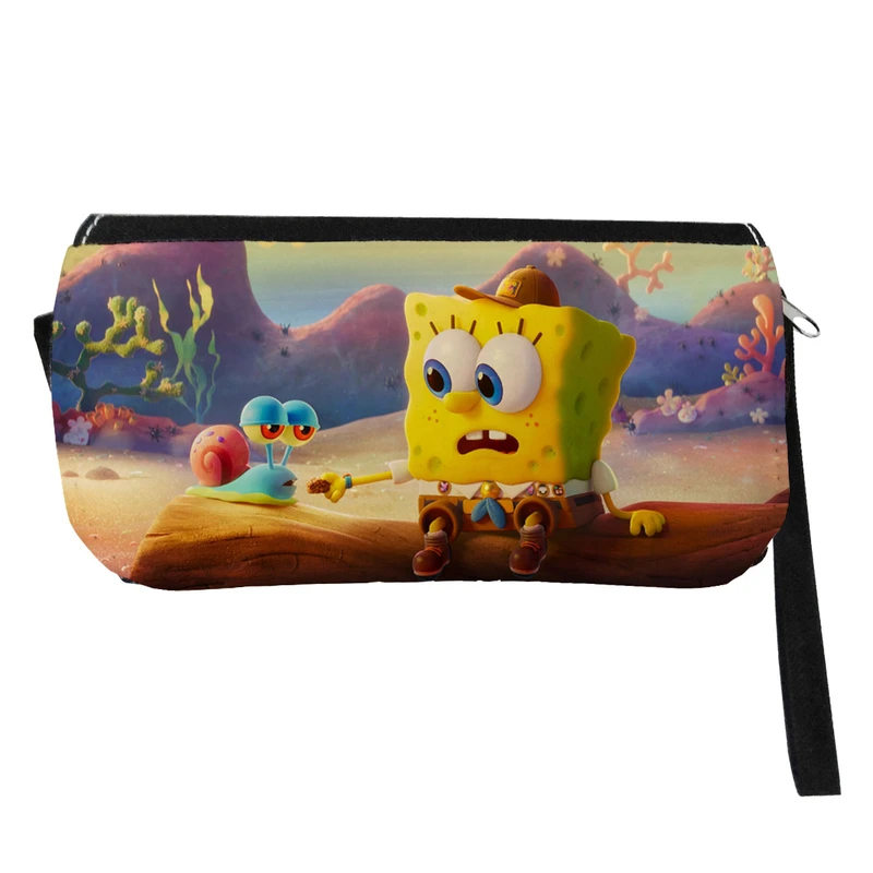 جامدادی مدل دوزیپ طرح باب اسفنجی کد NI170