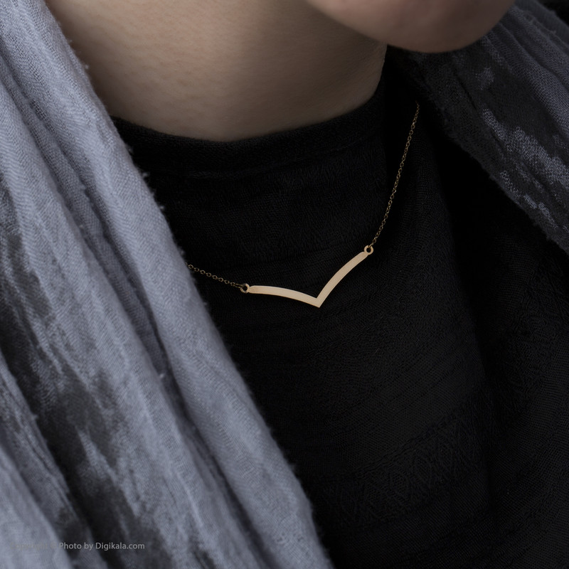 گردنبند طلا 18 عیار زنانه ماهک مدل MM0404 طرح هفت باز - دلبری