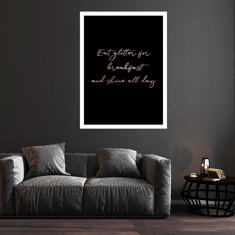 تابلو بکلیت طرح جمله انگیزشی مدرن مدل قاب شاسی W-S10252