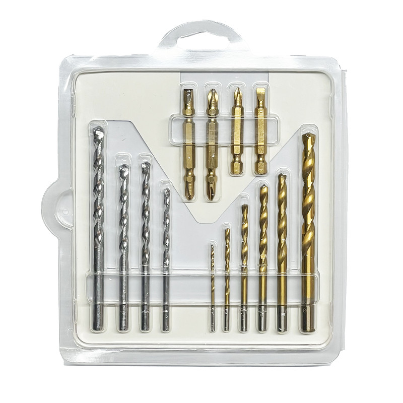 سر‌پیچ‌ گوشتی و مته ایوک مدل K-1010 مجموعه  14 عددی