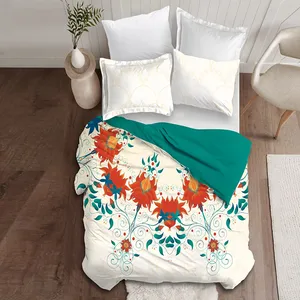 سرویس خواب مدل گل شمسه یک نفره 4 تکه