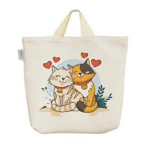 ساک خرید خندالو مدل گربه های عاشق کد 2527