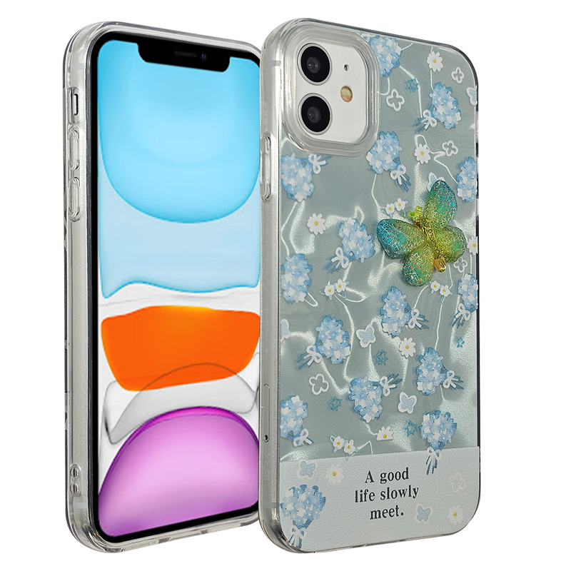 کاور یونیک کیس مدل butterfly کد 03 مناسب برای گوشی موبایل اپل Iphone 12 / 12pro