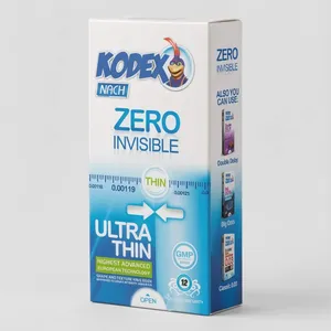 کاندوم کدکس مدل Zero Invisible بسته 12 عددی