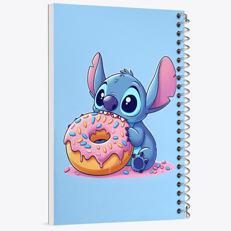 دفتر مشق 100 برگ خندالو طرح استیچ (Stitch) کد N2954