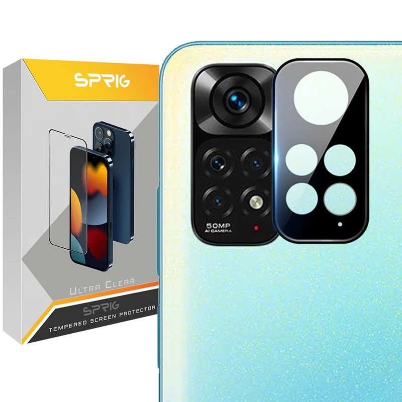 محافظ لنز دوربین اسپریگ مدل 3D-SP مناسب برای گوشی موبایل شیائومی Redmi Note 11 4G / Note 11s 4G