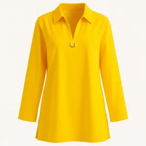 بلوز آستین بلند یقه هفت زنانه مدل 02941