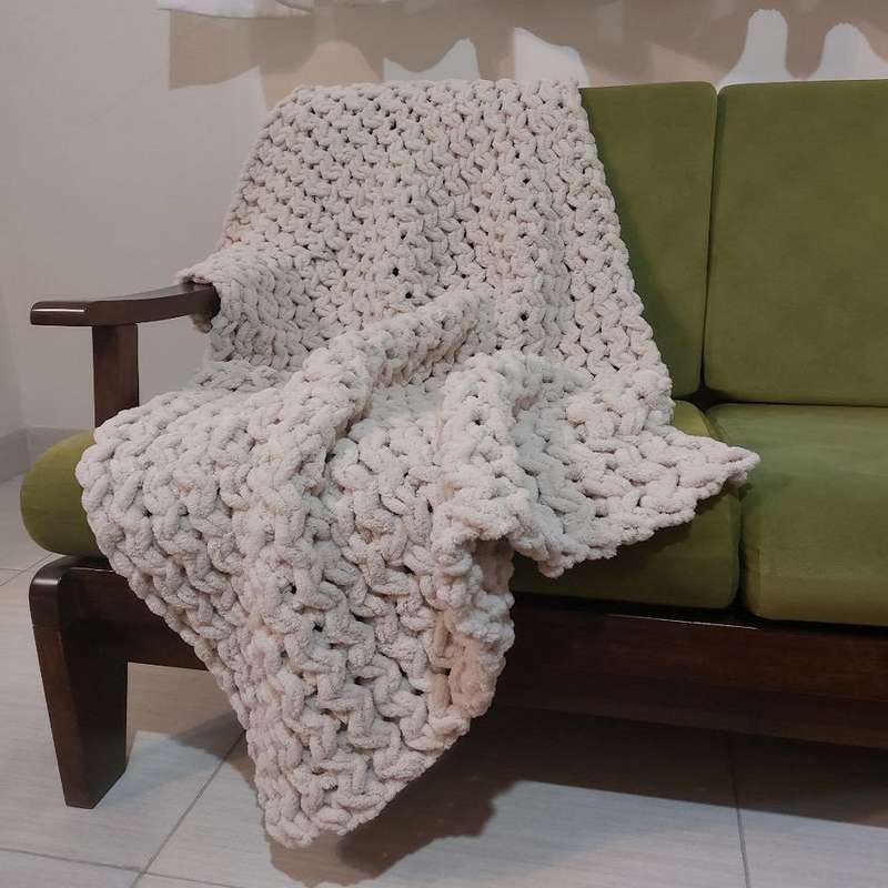 شال مبل مدل بافران سایز 130x80 سانتی متر