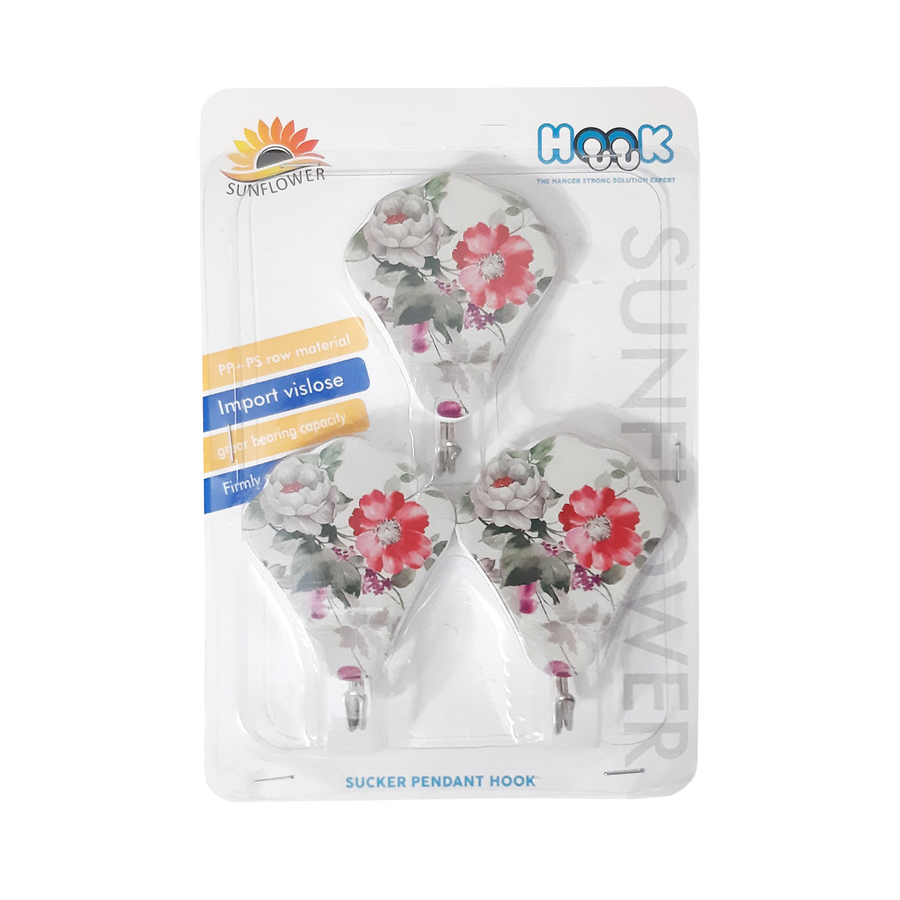 قلاب آویز آشپزخانه سان فلاور مدل HS9 بسته 3 عددی