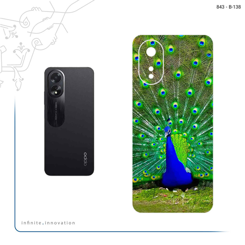 برچسب پوششی ماهوت مدل Peacock مناسب برای گوشی موبایل اپو A38