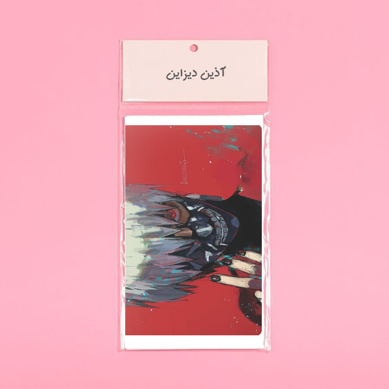 استیکر کارت آذین دیزاین مدل انیمه مجموعه 7 عددی