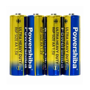 باتری قلمی پاور شیبا مدل ULTRA HEAVY DUTY R6P-UM3 بسته ۴ عددی