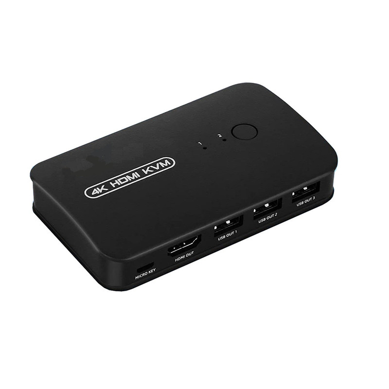 سوییچ دو پورت HDMI KVM مدل HK201