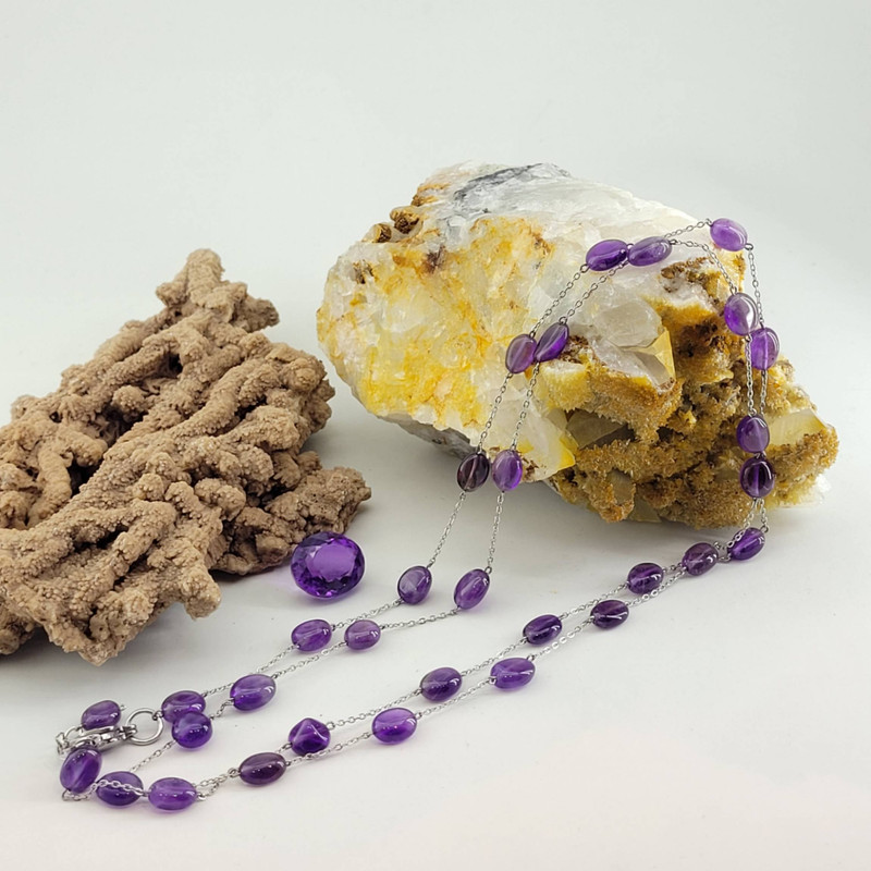 نیم ست زنانه مدل سنگ آمیتیست کد 3009 نیم ست زنانه مدل سنگ آمیتیست کد 3009