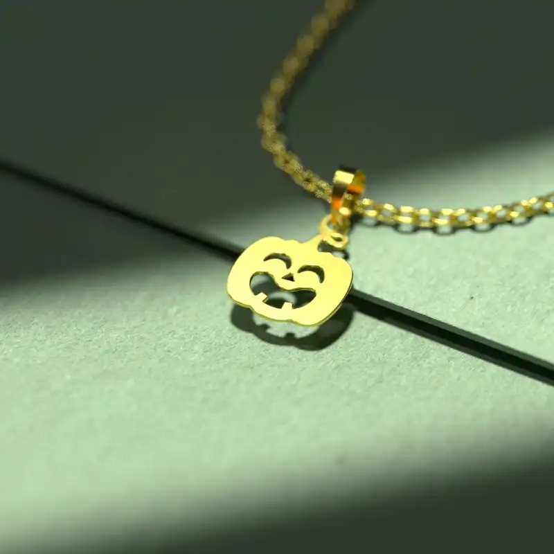 گردنبند طلا 18 عیار زنانه مدوپد مدل هالووین کد G3-1-1172