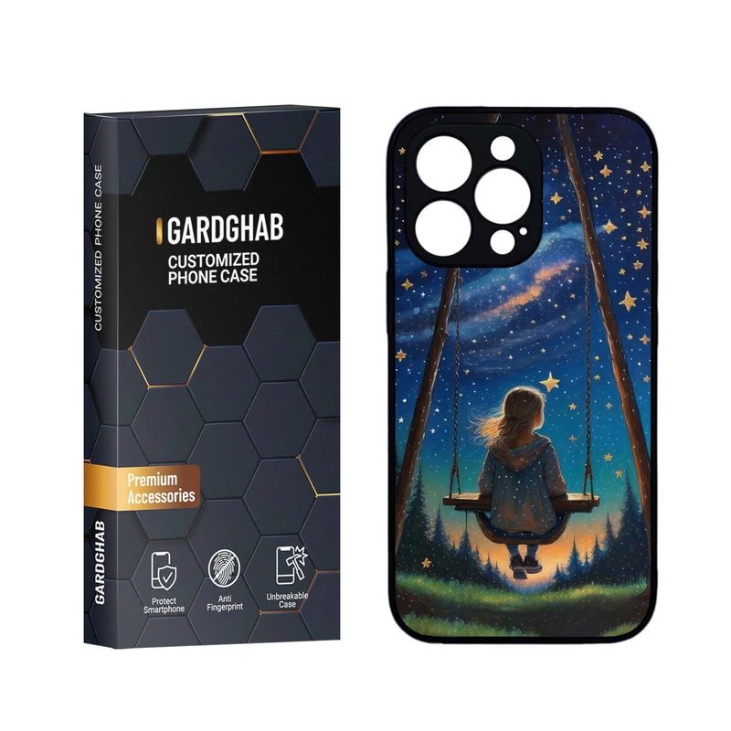 کاور گارد قاب مدل دورژله ای پشت گلس دخترانه مناسب برای گوشی موبایل اپل iPhone 13 Pro