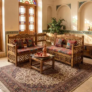 مبل 5 نفره شاهان دکور مدل ال سنتی  کد 021