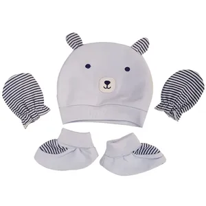ست 5 تکه لباس نوزادی پسرانه مدل خرس رنگ آبی روشن
