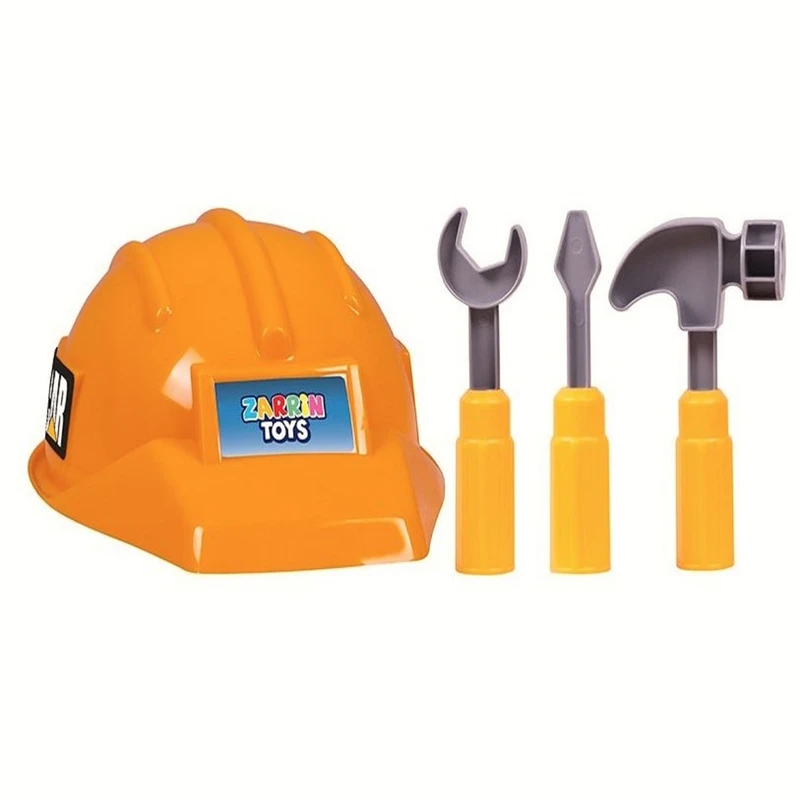 ست اسباب بازی کلاه ایمنی و ابزار زرین تویز کد 06