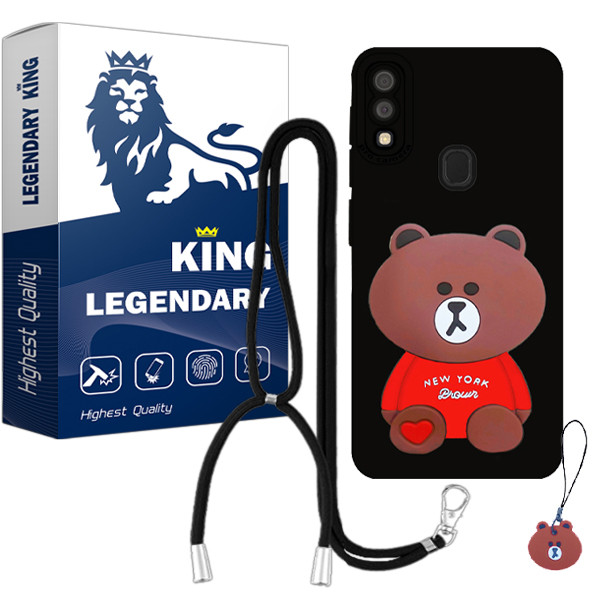 کاور لجندری کینگ مدل AVIZ-GHALBI-21 مناسب برای گوشی موبایل هوآوی Y7 Prime 2019  به همراه بند آویز