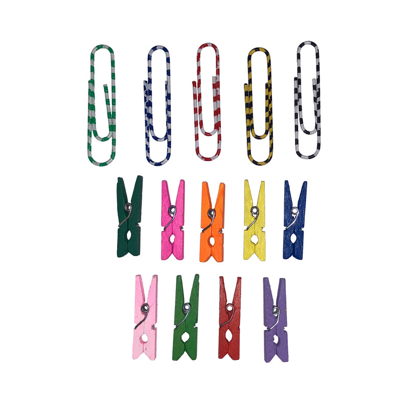 گیره کاغذ مدل s74 کد 649 مجموعه 14 عددی