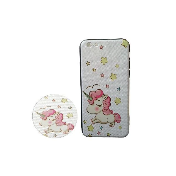 کاور مدل 1364M طرح تک شاخ مناسب برای گوشی موبایل اپل iphone 6/6s به همراه پاپ سوکت