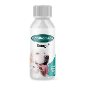 شربت امگا 3و 6 سگ و گربه اپتی امگا مدل Biopet active حجم 100 میلی لیتر