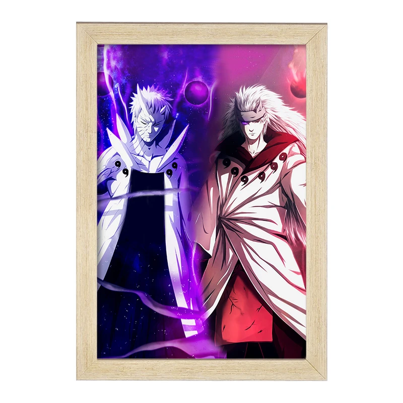 تابلو خندالو مدل مادارا و اوبیتو انیمه ناروتو Naruto  کد 11265