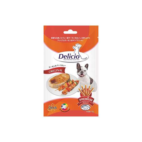 غذای تشویقی سگ دلیشو مدل BBQ وزن 70 گرم