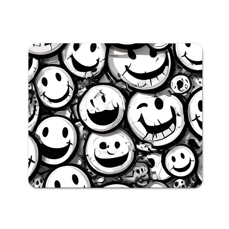 ماوس پد پاد آفرین طرح شکلک های خندان کد 862 سایز 19*24 سانتی متر 