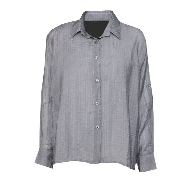 شومیز آستین بلند یقه برگردان زنانه مدل 6097