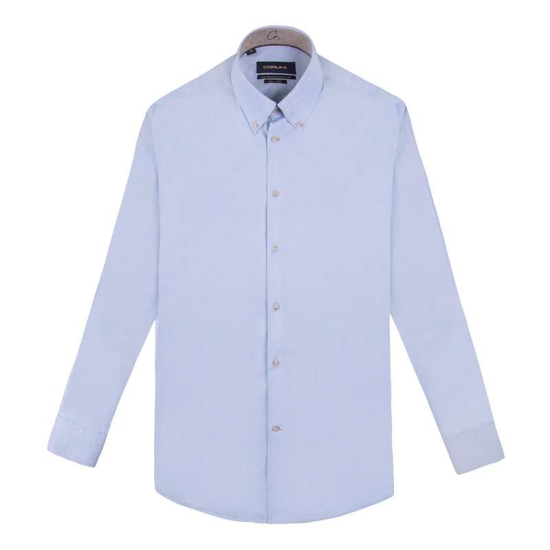 پیراهن آستین بلند مردانه کروم مدل پچ دار 2220106