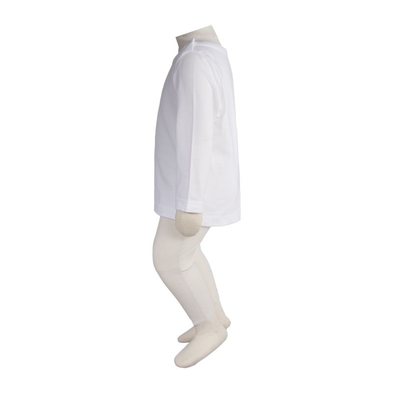 تی شرت آستین بلند نوزادی آدمک مدل 02 کد 147968رنگ سفید -  - 3