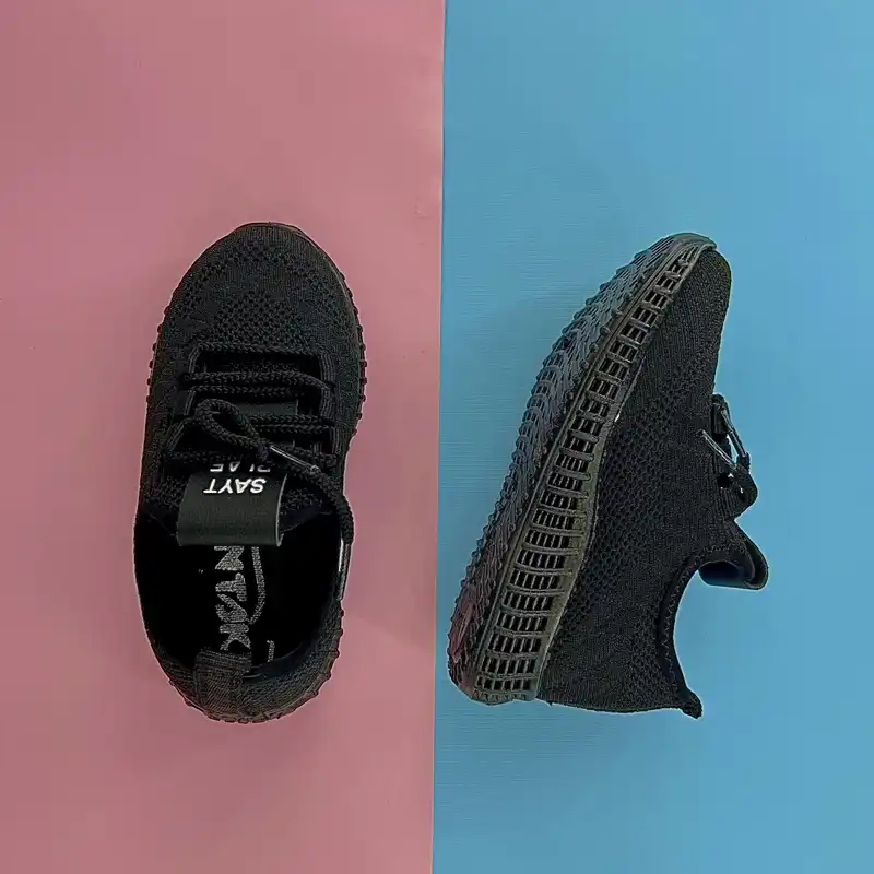 کفش راحتی بچگانه تن تاک مدل آرشام بندی 1400 رنگ مشکی