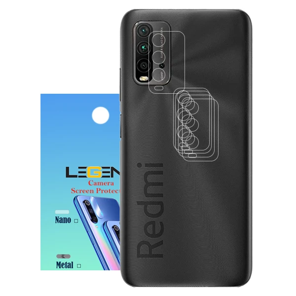 محافظ لنز دوربین نانو مدل 05 مناسب برای گوشی موبایل شیائومی redmi 9t بسته 5 عددی