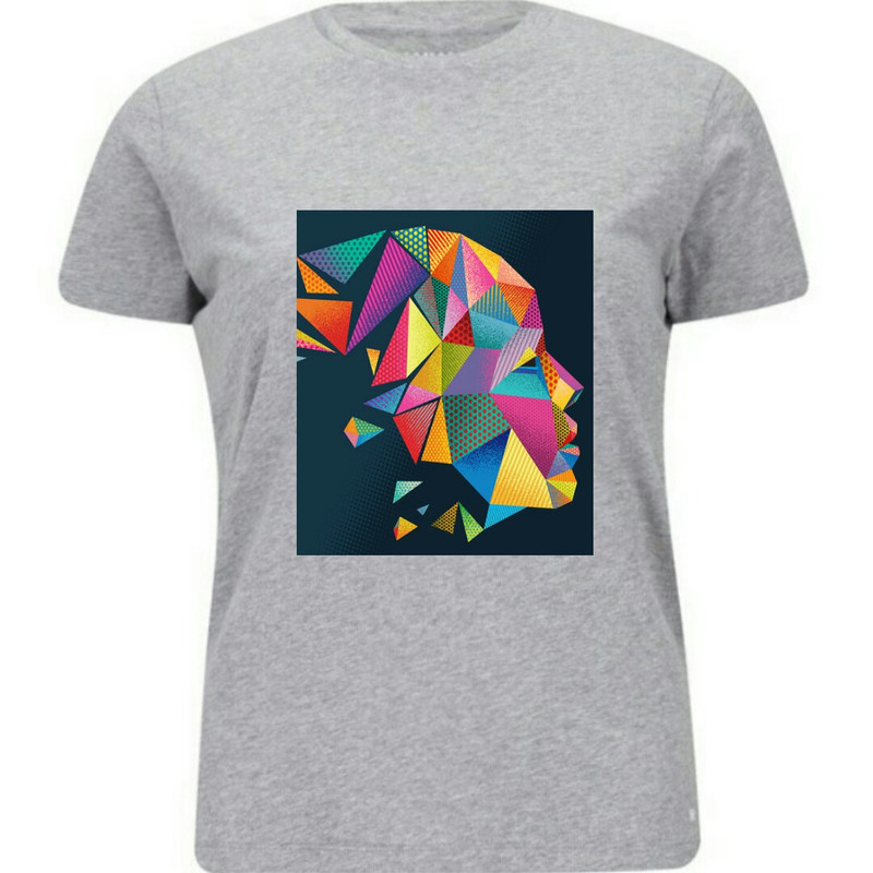 تی شرت آستین کوتاه زنانه مدل طرح رخ