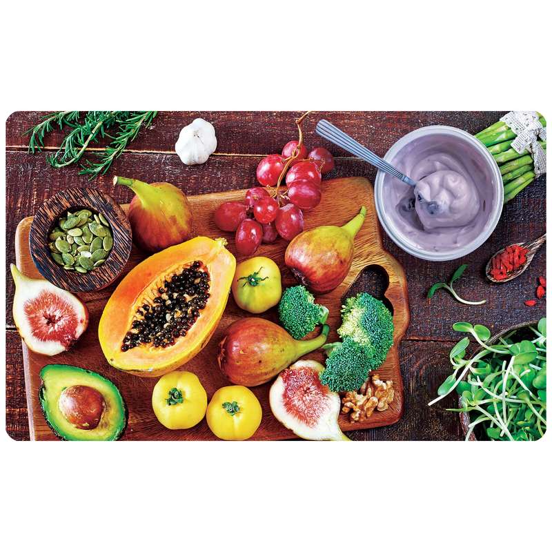 پادری طرح میوه استوایی اشپزخانه مدل 3612 سایز 76x46 سانتی متر