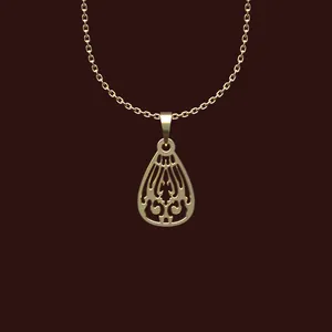 گردنبند طلا 18 عیار زنانه مدوپد مدل هندسی کد W2-1-1203