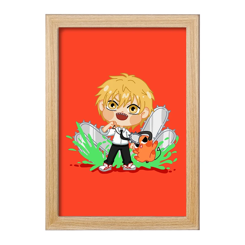 تابلو خندالو مدل انیمه مرد اره ای کد F832