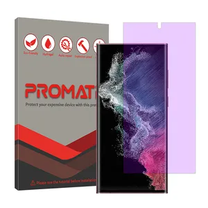 Promate Resistant model anti-violet screen protector suitable for Samsung Galaxy S22 Ultra 5G mobile phone