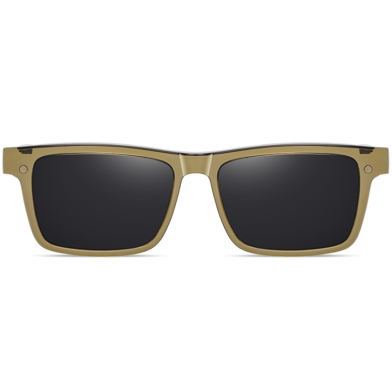 فریم عینک طبی مدل CG7703C536-P97 Polarized Double Switch به همراه کاور آفتابی